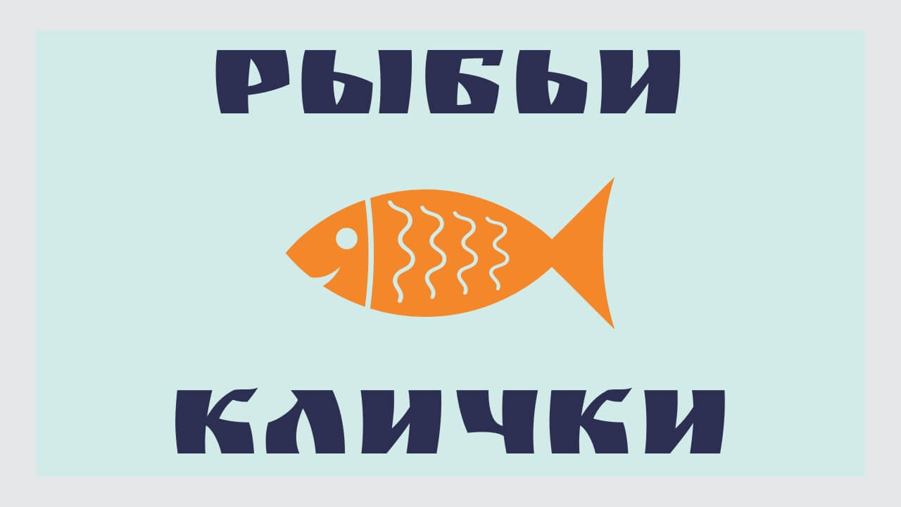 Рыбьи клички или названия рыб на сленге
